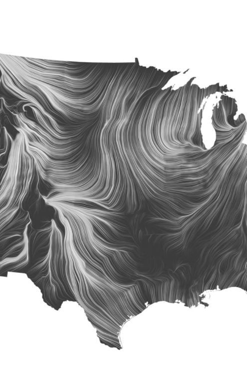 Chart showing Wind Map